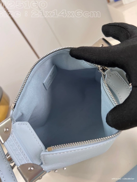 Official oldcobbler Side VUITTON Trunk LOUIS PM-21*14*6CM 0805